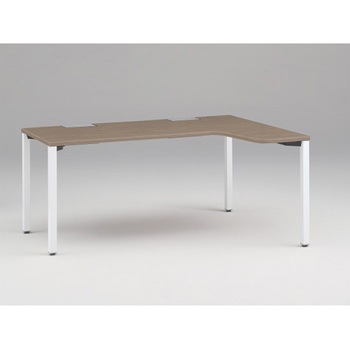 アクトリンク パーソナルテーブル 90度オペレーション(7/4) 右凸 アジャスター脚<配送時組立サービス付> イトーキ