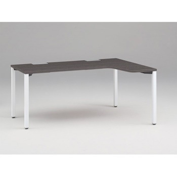 アクトリンク パーソナルテーブル 90度オペレーション(7/4) 右凸 アジャスター脚<配送時組立サービス付> イトーキ