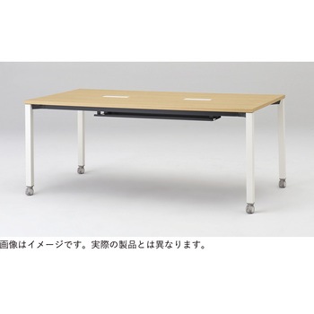 アクトリンク ミーティングテーブル 角型 配線キャップ付 アジャスター脚 W1800<配送時組立サービス付> イトーキ
