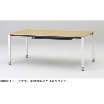 アクトリンク ミーティングテーブル 角型 配線キャップ付 キャスター脚 W2100<配送時組立サービス付> イトーキ