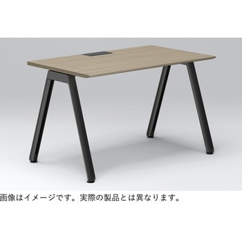 アフィーノ パーソナルデスク 90度オペレーション(7/4) 左凸 アルミ塗装脚<配送時組立サービス付> イトーキ