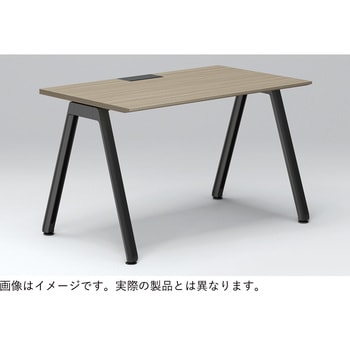 アフィーノ パーソナルデスク 90度オペレーション(7/4) 右凸 アルミ塗装脚<配送時組立サービス付> イトーキ
