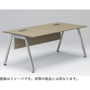 アフィーノ マネジメントデスク 平机 アルミミラー脚 W2100<配送時組立サービス付> - イトーキ