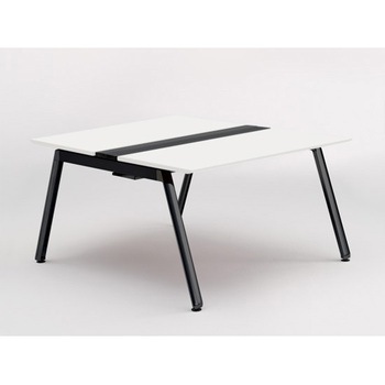 アフィーノ ワークベンチ 両面タイプ 単独型 アルミ塗装脚 W1200×D1400<配送時組立サービス付> イトーキ