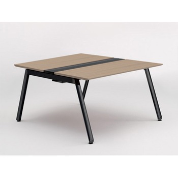 アフィーノ ワークベンチ 両面タイプ 単独型 アルミ塗装脚 W1200×D1400<配送時組立サービス付> イトーキ