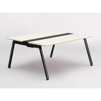 アフィーノ ワークベンチ 両面タイプ 単独型 アルミ塗装脚 W1400×D1400<配送時組立サービス付> イトーキ