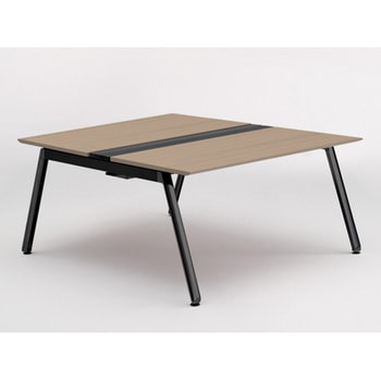 アフィーノ ワークベンチ 両面タイプ 単独型 アルミ塗装脚 W1400×D1600<配送時組立サービス付> イトーキ