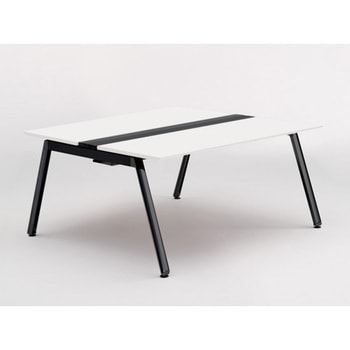 アフィーノ ワークベンチ 両面タイプ 単独型 アルミ塗装脚 W1500×D1400<配送時組立サービス付> イトーキ