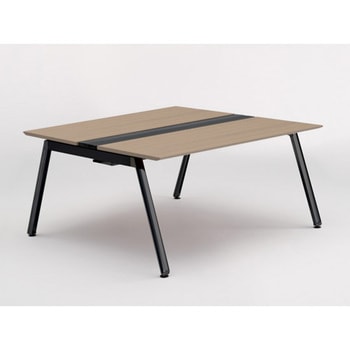 アフィーノ ワークベンチ 両面タイプ 単独型 アルミ塗装脚 W1500×D1400<配送時組立サービス付> イトーキ