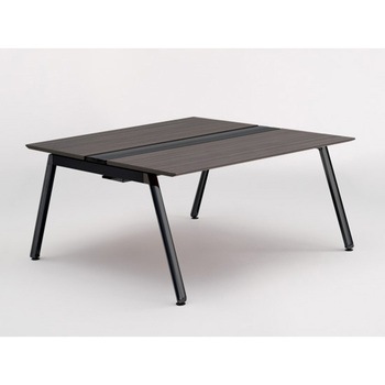 アフィーノ ワークベンチ 両面タイプ 単独型 アルミ塗装脚 W1500×D1400<配送時組立サービス付> イトーキ