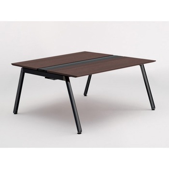 アフィーノ ワークベンチ 両面タイプ 単独型 アルミ塗装脚 W1500×D1400<配送時組立サービス付> イトーキ