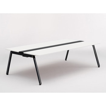 アフィーノ ワークベンチ 両面タイプ 単独型 アルミ塗装脚 W2400×D1400<配送時組立サービス付> イトーキ