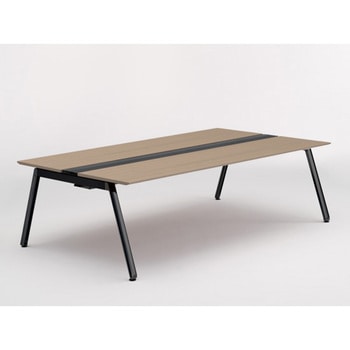 アフィーノ ワークベンチ 両面タイプ 単独型 アルミ塗装脚 W2400×D1400<配送時組立サービス付> イトーキ