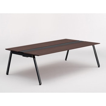 アフィーノ ワークベンチ 両面タイプ 単独型 アルミ塗装脚 W2400×D1400<配送時組立サービス付> イトーキ