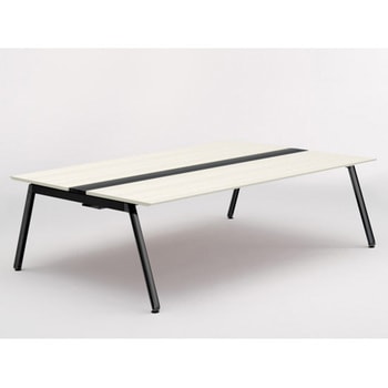 アフィーノ ワークベンチ 両面タイプ 単独型 アルミ塗装脚 W2400×D1600<配送時組立サービス付> イトーキ