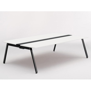 アフィーノ ワークベンチ 両面タイプ 単独型 アルミ塗装脚 W2400×D1600<配送時組立サービス付> イトーキ