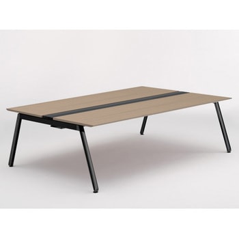 アフィーノ ワークベンチ 両面タイプ 単独型 アルミ塗装脚 W2400×D1600<配送時組立サービス付> イトーキ