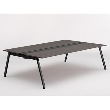 アフィーノ ワークベンチ 両面タイプ 単独型 アルミ塗装脚 W2400×D1600<配送時組立サービス付> イトーキ