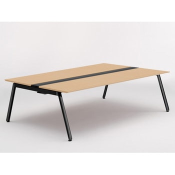 アフィーノ ワークベンチ 両面タイプ 単独型 アルミ塗装脚 W2400×D1600<配送時組立サービス付> イトーキ