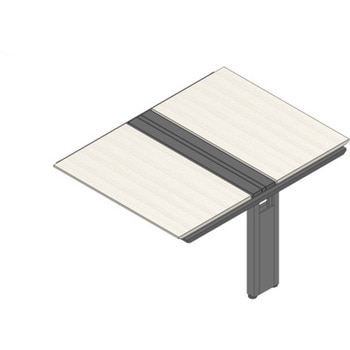 アフィーノ ワークベンチ 両面タイプ 連増セット アルミ塗装脚 W1200×D1400<配送時組立サービス付> イトーキ