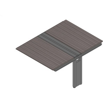 アフィーノ ワークベンチ 両面タイプ 連増セット アルミ塗装脚 W1200×D1400<配送時組立サービス付> イトーキ