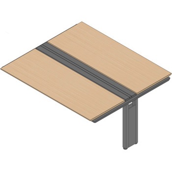 アフィーノ ワークベンチ 両面タイプ 連増セット アルミ塗装脚 W1800×D1400<配送時組立サービス付> イトーキ