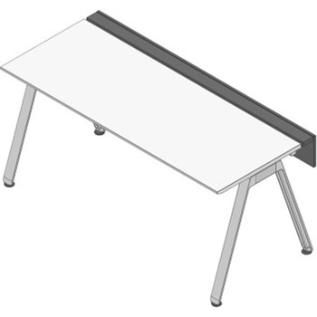 アフィーノ ワークベンチ 片面タイプ 単独型 アルミミラー脚 W1800×D700<配送時組立サービス付> イトーキ