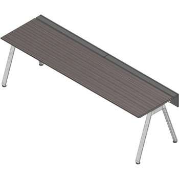 アフィーノ ワークベンチ 片面タイプ 単独型 アルミミラー脚 W2800×D700<配送時組立サービス付> イトーキ