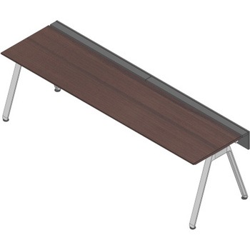 アフィーノ ワークベンチ 片面タイプ 単独型 アルミミラー脚 W2800×D700<配送時組立サービス付> イトーキ