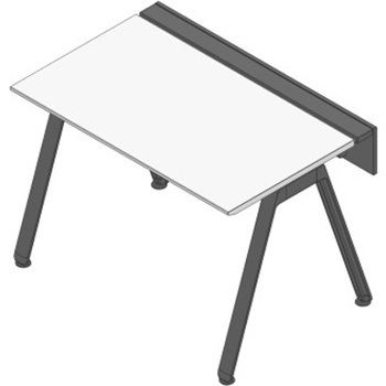 アフィーノ ワークベンチ 片面タイプ 単独型 アルミ塗装脚 W1200×D700<配送時組立サービス付> イトーキ