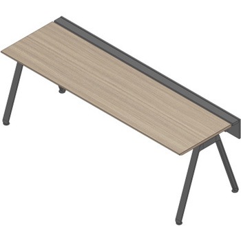 アフィーノ ワークベンチ 片面タイプ 単独型 アルミ塗装脚 W2400×D700<配送時組立サービス付> - イトーキ