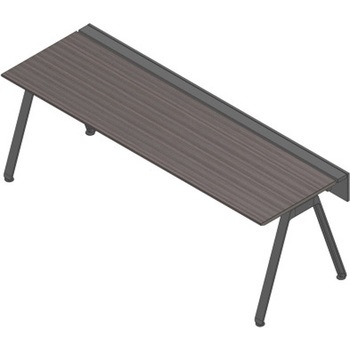 アフィーノ ワークベンチ 片面タイプ 単独型 アルミ塗装脚 W2400×D700<配送時組立サービス付> - イトーキ