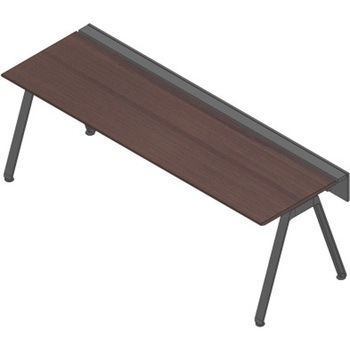 アフィーノ ワークベンチ 片面タイプ 単独型 アルミ塗装脚 W2400×D700<配送時組立サービス付> - イトーキ