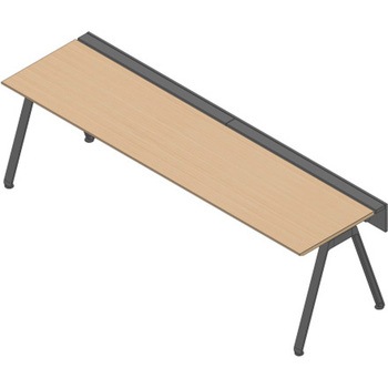 アフィーノ ワークベンチ 片面タイプ 単独型 アルミ塗装脚 W2800×D700<配送時組立サービス付> イトーキ