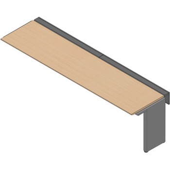 アフィーノ ワークベンチ 片面タイプ 連増セット アルミミラー脚 W2800×D700<配送時組立サービス付> イトーキ