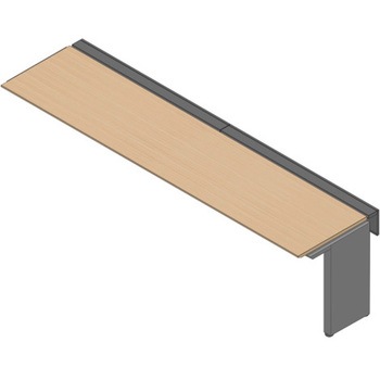 アフィーノ ワークベンチ 片面タイプ 連増セット アルミミラー脚 W3000×D700<配送時組立サービス付> - イトーキ