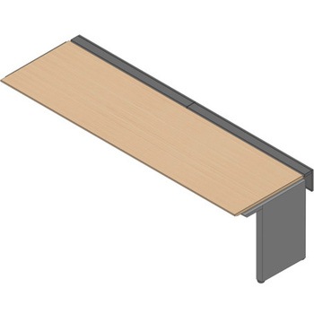 アフィーノ ワークベンチ 片面タイプ 連増セット アルミミラー脚 W3000×D800<配送時組立サービス付> イトーキ