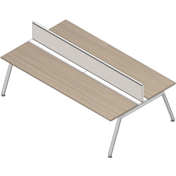 アフィーノ ワークベンチ両面タイプ用 机上フロントパネル 机上H320 (不織布FY) W1400<配送時組立サービス付> イトーキ