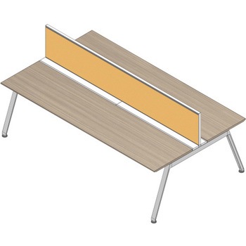 アフィーノ ワークベンチ両面タイプ用 机上フロントパネル 机上H450 (布地C) W1500<配送時組立サービス付> イトーキ