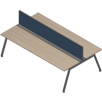 アフィーノ ワークベンチ両面タイプ用 机上フロントパネル 机上H450 (布地C) W1800<配送時組立サービス付> イトーキ