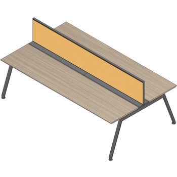 アフィーノ ワークベンチ両面タイプ用 机上フロントパネル 机上H450 (布地C) W1800<配送時組立サービス付> イトーキ