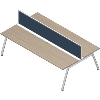 アフィーノ ワークベンチ両面タイプ用 机上フロントパネル 机上H450 (布地C) W1800<配送時組立サービス付> イトーキ