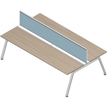 アフィーノ ワークベンチ両面タイプ用 机上フロントパネル 机上H450 (布地C) W1800<配送時組立サービス付> イトーキ