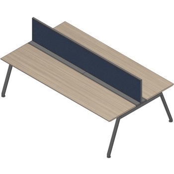 アフィーノ ワークベンチ両面タイプ用 机上フロントパネル 机上H450 (不織布FY) W1800<配送時組立サービス付> イトーキ