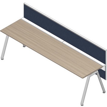 アフィーノ ワークベンチ片面タイプ用 フロントパネル H320 (不織布FY) W1400<配送時組立サービス付> イトーキ