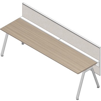 アフィーノ ワークベンチ片面タイプ用 フロントパネル H320 (不織布FY) W1400<配送時組立サービス付> イトーキ