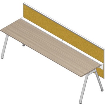 アフィーノ ワークベンチ片面タイプ用 フロントパネル H320 (不織布FY) W1400<配送時組立サービス付> イトーキ