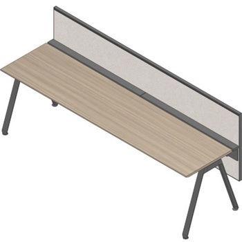 アフィーノ ワークベンチ片面タイプ用 フロントパネル H320 (不織布FY) W1800<配送時組立サービス付> - イトーキ