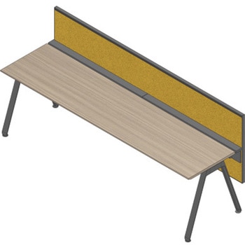 アフィーノ ワークベンチ片面タイプ用 フロントパネル H320 (不織布FY) W1800<配送時組立サービス付> - イトーキ