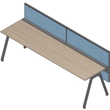 アフィーノ ワークベンチ片面タイプ用 フロントパネル H320 (不織布FY) W2800<配送時組立サービス付> - イトーキ